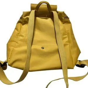 NWT Longchamp Soft Calf Leather Drawstring Backpack Gold Yellow Longchamp | Bags | Nwt Longchamp Soft Calf Leather  main image 4
